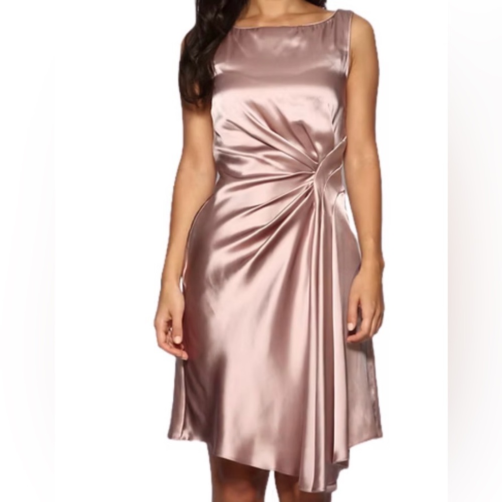 Karen Millen Fluid Satin Draped Dress | spring summer collection